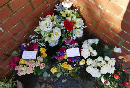 Floral tributes to mark the anniversary of the death of George Michael on christmas Day in 2016., Goring on Thames, Oxfordshire, UK - 05 Jan 2022