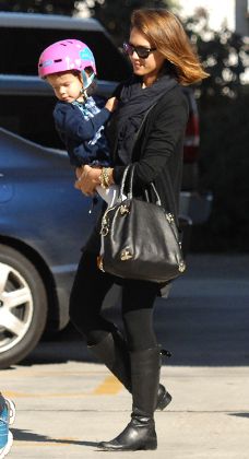 Jessica Alba Daughter Honor Marie Editorial Stock Photo - Stock Image