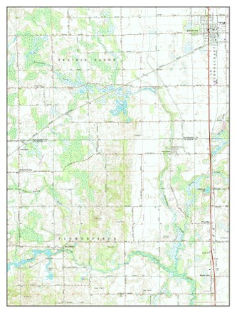 Usa Timeless Maps Schoolcraft Michigan Map Editorial Stock Photo ...