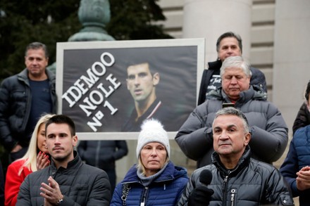 Serbian tennis player Novak Djokovic detained in Melbourne, Belgrade, Serbia - 09 Jan 2022