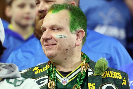 Fan Green Bay Packers Attire Looks Editorial Stock Photo - Stock Image