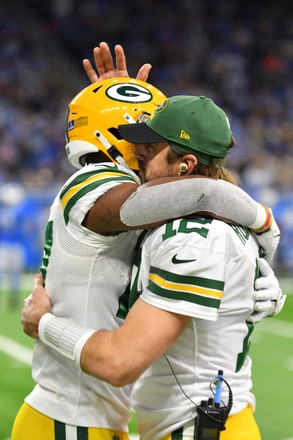 Aaron Rodgers and Patrick Taylor Green Bay Packers Football 