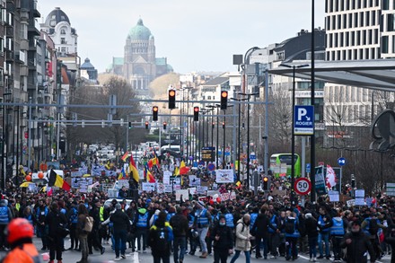 Demonstration Together For Freedom Brussels, Belgium - 09 Jan 2022 ...