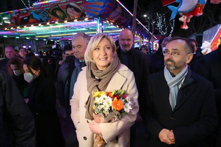 Beziers: Marine Le Pen Meets the Fairgrounds, france - 07 Jan 2022
