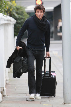 Andres Velencoso Segura leaving Kylie Minogue's home, London, Britain - 26 Jan 2011
