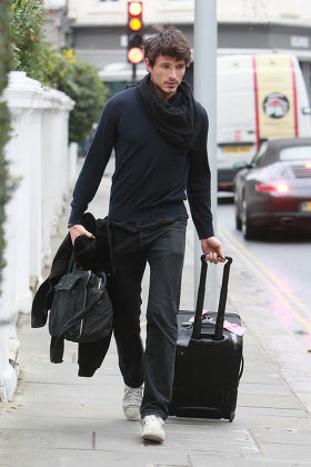 Andres Velencoso Segura leaving Kylie Minogue's home, London, Britain - 26 Jan 2011