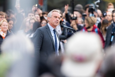 Robert F. Kennedy Jr. Attends The No Green Pass Protest In Milan, Italy - 13 Nov 2021