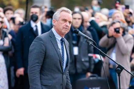 Robert F. Kennedy Jr. Attends The No Green Pass Protest In Milan, Italy - 13 Nov 2021