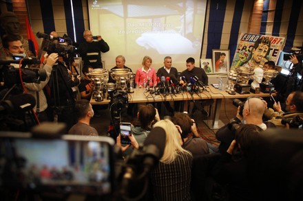 Serbia Novak Djokovic's family held a press conference in Belgrade, Beograd, Srbija - 10 Jan 2022