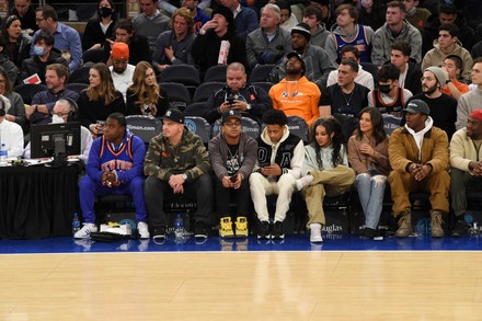 Celebrities at San Antonio Spurs v New York Knicks Basketball Game, Madison Square Garden, New York, USA - 10 Jan 2022