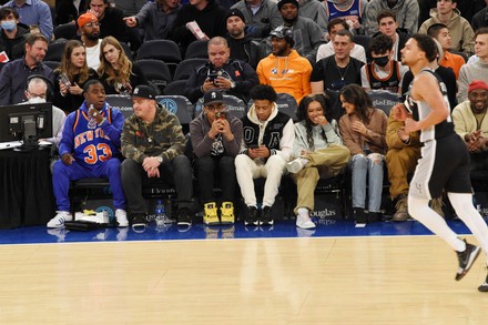 Celebrities at San Antonio Spurs v New York Knicks Basketball Game, Madison Square Garden, New York, USA - 10 Jan 2022