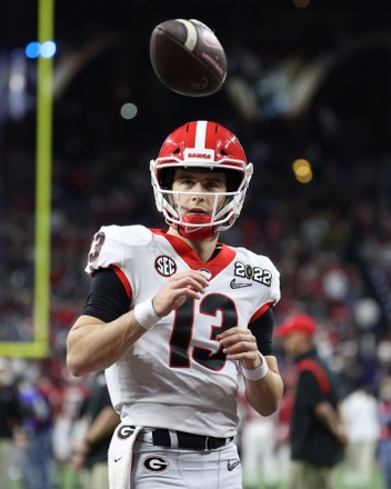 Georgia Bulldogs Quarterback Stetson Bennett 13 Editorial Stock Photo ...