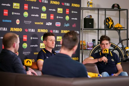 Jumbo-Visma head of performance Mathieu Heijboer and Jumbo-Visma sports  director Merijn Zeeman pictured during the media day of Dutch cycling team Jumbo  Visma in Mutxamel, Alicante, Spain, Tuesday 11 January 2022, in