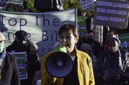 Green Party protest against the Police Bill in London, UK - 12 Jan 2022