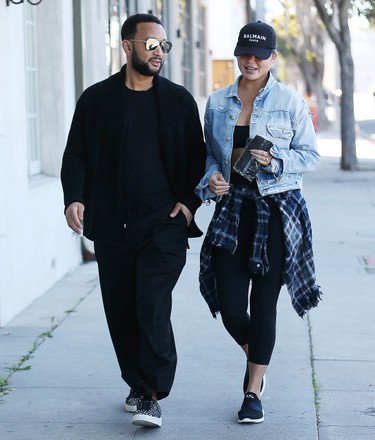 John Legend and Chrissy Tiegen out and about, Los Angeles, California, USA - 11 Jan 2022