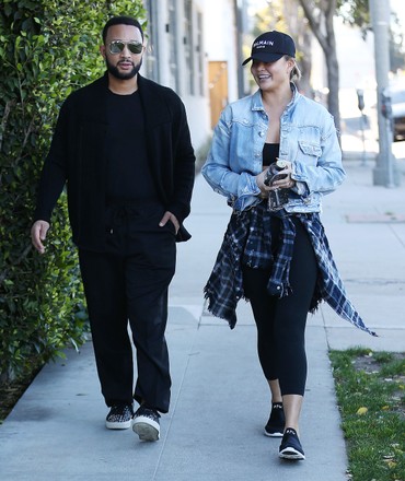 John Legend and Chrissy Tiegen out and about, Los Angeles, California, USA - 11 Jan 2022