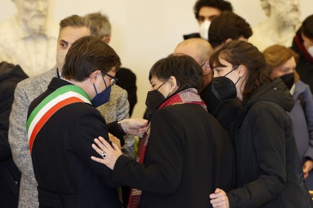 Opening of the Burial hamber of David Sassoli in Campidoglio, Rome, Italy - 13 Jan 2022