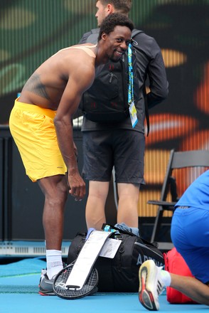 Gael Monfils France Smiles Shirtless During Editorial Stock Photo Stock Image Shutterstock