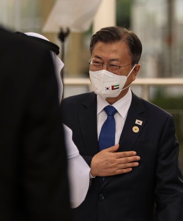 South Korean President Moon Jae-in at EXPO 2020 Dubai, United Arab Emirates - 16 Jan 2022