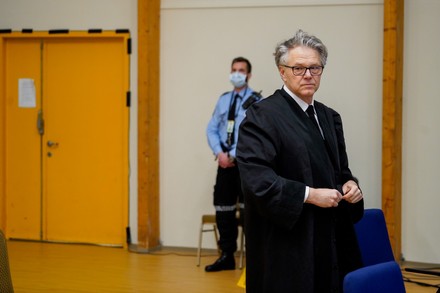 Court hearing for convicted terrorist Breivik's parole request, Skien, Norway - 18 Jan 2022