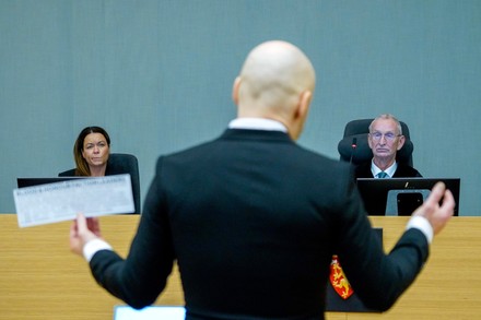 Court hearing for convicted terrorist Breivik parole request, Skien, Norway - 18 Jan 2022