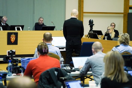 Court hearing for convicted terrorist Breivik parole request, Skien, Norway - 18 Jan 2022
