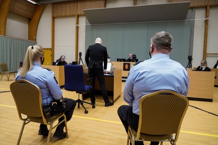 Court hearing for convicted terrorist Anders Behring Breivik's parole request, Skien, Norway - 19 Jan 2022