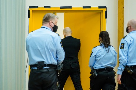 Court hearing for convicted terrorist Anders Behring Breivik's parole request, Skien, Norway - 20 Jan 2022