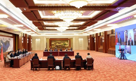 China Beijing Li Zhanshu Malaysia Virtual Meeting - 21 Jan 2022