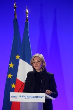 Le Puy en Velay: Valerie Pecresse and Laurent Wauquiez meeting for the presidential elections of 2022, france - 21 Jan 2022