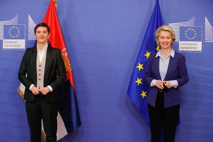 Serbian Prime Minister Ana Brnabic in Brussels, Belgium - 25 Jan 2022