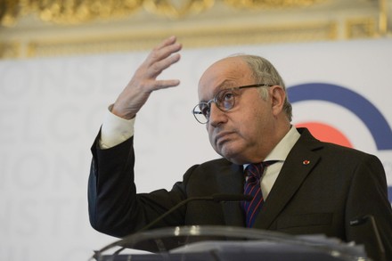 Laurent Fabius press conference presidential election, Paris, France - 25 Jan 2022