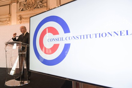 Laurent Fabius press conference presidential election, Paris, France - 25 Jan 2022