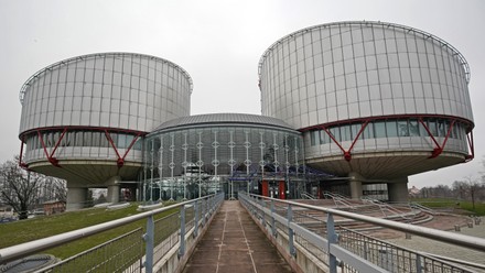 Exterior View European Court Human Rights Editorial Stock Photo Stock