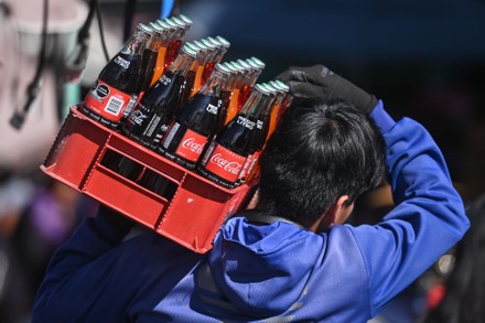 Young Man Carries Bottles Cocacola Center Editorial Stock Photo - Stock  Image | Shutterstock