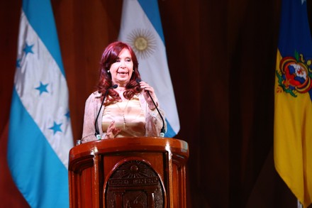 Vice President of Argentina participates in forum prior to Castro's investiture in Honduras, Tegucigalpa - 26 Jan 2022