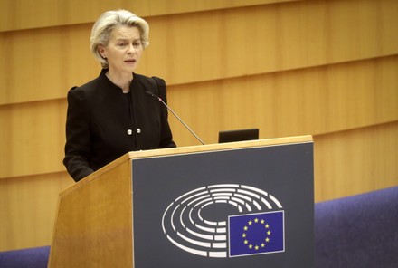 EU Parliament commemoration of International Holocaust Remembrance, Brussels, Belgium - 27 Jan 2022