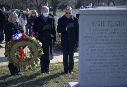 Day of Remembrance at Space Shuttle Challenger Memorial, Arlington, Virginia, United States - 27 Jan 2022