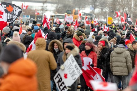 'Trucker Freedom Convoy', Vaughan Mills, Vaughan, Canada - 27 Jan 2022 ...