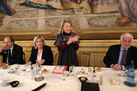 Paris: Marine Le Pen takes part in the ETHIC lunch debate, france - 27 Jan 2022