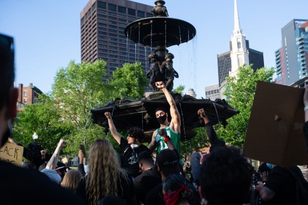 Protesters Respond to Death of George Floyd and Police Violence in Boston, Massachusetts, United States - 31 May 2020