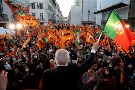 Social Democratic Party campaign street rally ahead of Portugal's general elections, Lisbon - 28 Jan 2022