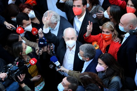 Social Democratic Party campaign street rally ahead of Portugal's general elections, Lisbon - 28 Jan 2022