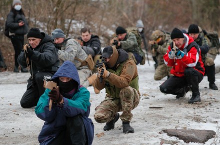 Ukrainian Reservists Attend Military Exercise Training Editorial Stock ...