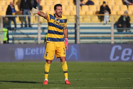 Parma, Italy. 18th Feb, 2023. Tardini Stadium, 18.02.23 Goalkeeper  Gianluigi Buffon (1 Parma) during the Serie B match between Parma and  Ascoli at Tardini Stadium in Parma, Italia Soccer (Cristiano Mazzi/SPP)  Credit