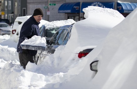 Winter Storm in Boston, USA - 30 Jan 2022 Stock Pictures, Editorial ...