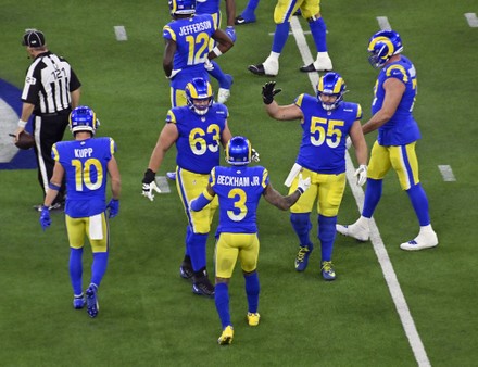 Odell Beckham Jr. helps Rams celebrate Super Bowl win at SoFi Stadium