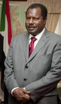 Sudan Ambassador, Abdullahi Al Azreg at the Sudan Embassy, London, Britain - 31 Jan 2011