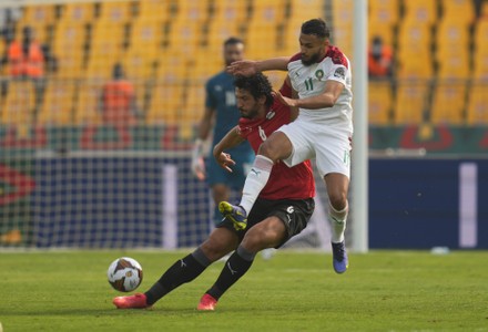 Morocco versus Egypt- Africa Cup of Nations, Yaounde, USA - 30 Jan 2022