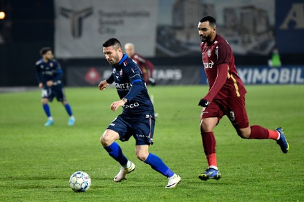 Players of CFR Cluj, at the beginning of the game against FC Botosani,  disputed on Dr Constantin Radulescu Stadium, 31 January 2022, in Cluj-Napoca,  Romania (Photo by Flaviu Buboi/NurPhoto Stock Photo 